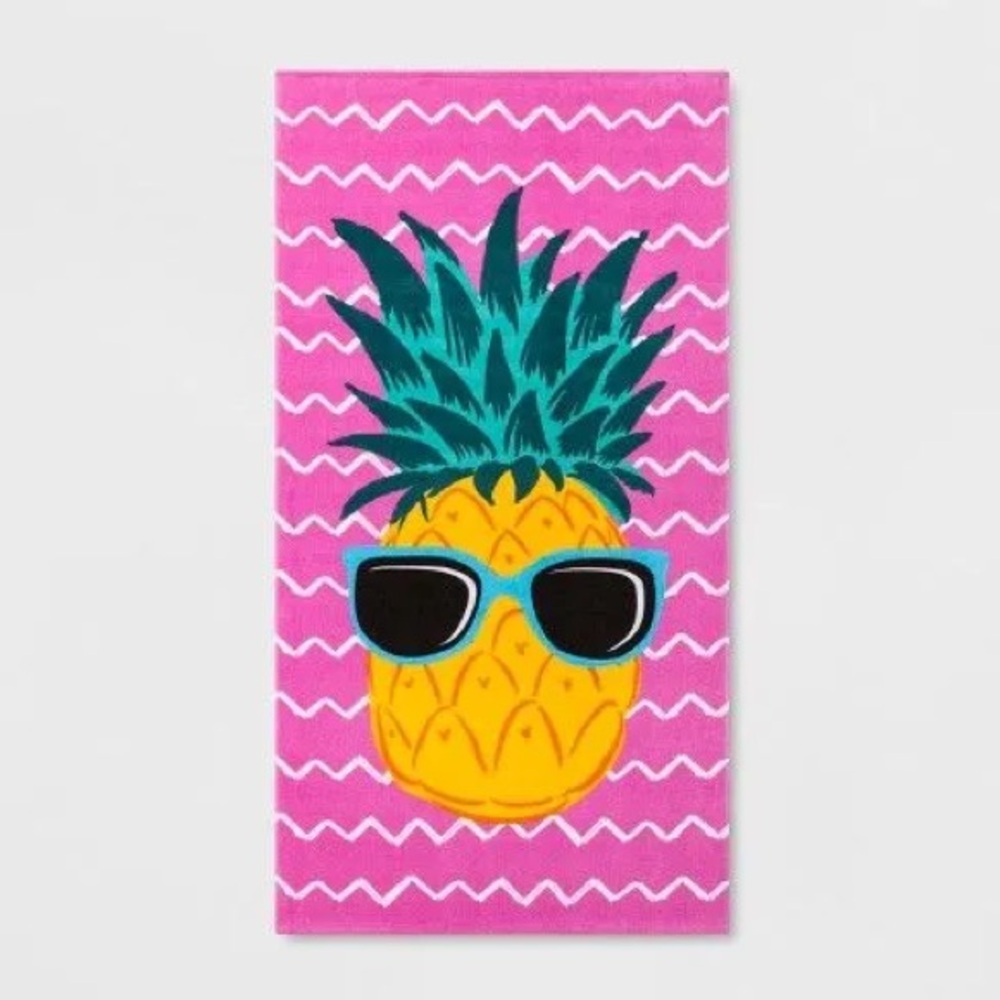 Large Cotton Pineapple Beach Towel